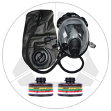Full Face Gas Mask with Water Bladder & Filter