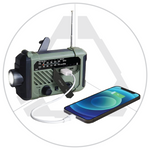 Portable Hand Crank, Radio, Lamp, Flashlight, Solar Charging, Power Bank