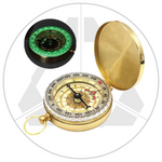 Portable Golden Brass Navigation Compass