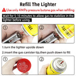 Waterproof torch fire starter w/ flashlight