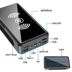 Solar Wireless Portable Power Bank Safe & Fast Charging