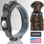 AirTag Mountable Tactical Canine Dog Collar