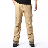 Large Pocket Loose Elastic Waist Casual Work Pants Upto 5XL Size