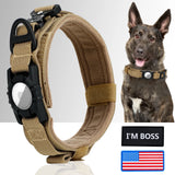 AirTag Mountable Tactical Canine Dog Collar