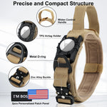 AirTag Mountable Tactical Canine Dog Collar