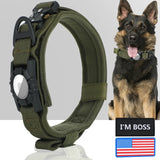 AirTag Mountable Tactical Canine Dog Collar