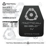 Ballistic NIJ IV SWIMMER Cut Hard Armor Plate