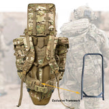 Tactical 80L Capacity Military Rifle Rucksack
