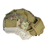 Helmet MOLLE cover with counterweight