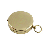 Portable Golden Brass Navigation Compass