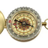 Portable Golden Brass Navigation Compass