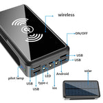 Solar Wireless Portable Power Bank Safe & Fast Charging