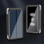 Solar Wireless Portable Power Bank Safe & Fast Charging