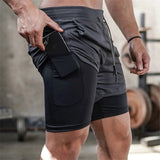 Double Layer Multi-Purpose Quick Dry Training Shorts