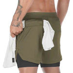 Double Layer Multi-Purpose Quick Dry Training Shorts